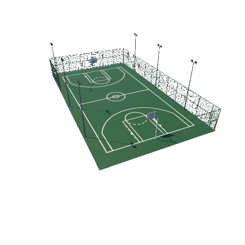 Modular Basketball Court A7 Triangulate